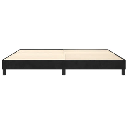 Boxspringbettgestell Schwarz 200x200 cm Samt