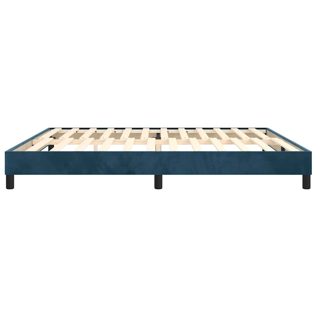 Boxspringbettgestell Dunkelblau 200x200 cm Samt