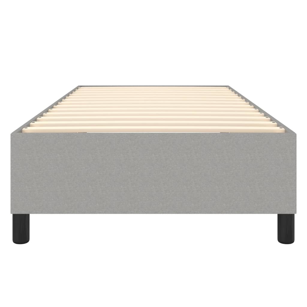 Boxspringbettgestell Hellgrau 90x190 cm Stoff