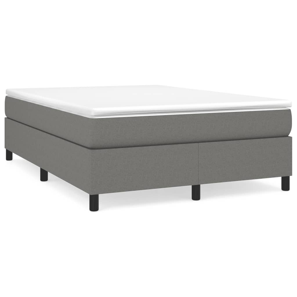 Boxspringbettgestell Dunkelgrau 140x190 cm Stoff