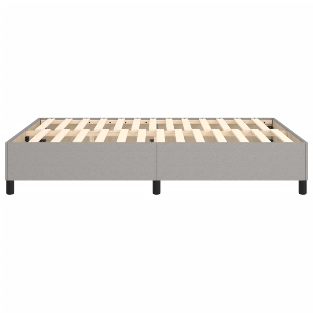 Boxspringbettgestell Hellgrau 140x200 cm Stoff