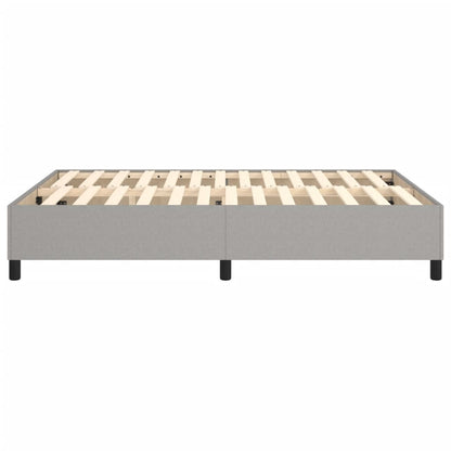 Boxspringbettgestell Hellgrau 140x200 cm Stoff
