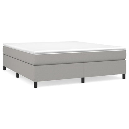 Boxspringbettgestell Hellgrau 180x200 cm Stoff