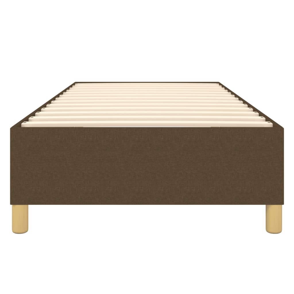 Boxspringbettgestell Dunkelbraun 100x200 cm Stoff
