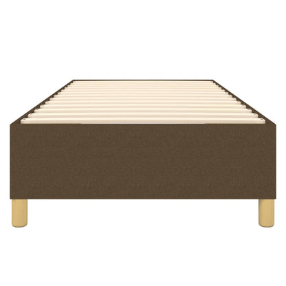 Boxspringbettgestell Dunkelbraun 100x200 cm Stoff