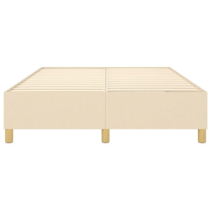 Boxspringbettgestell Creme 140x190 cm Stoff