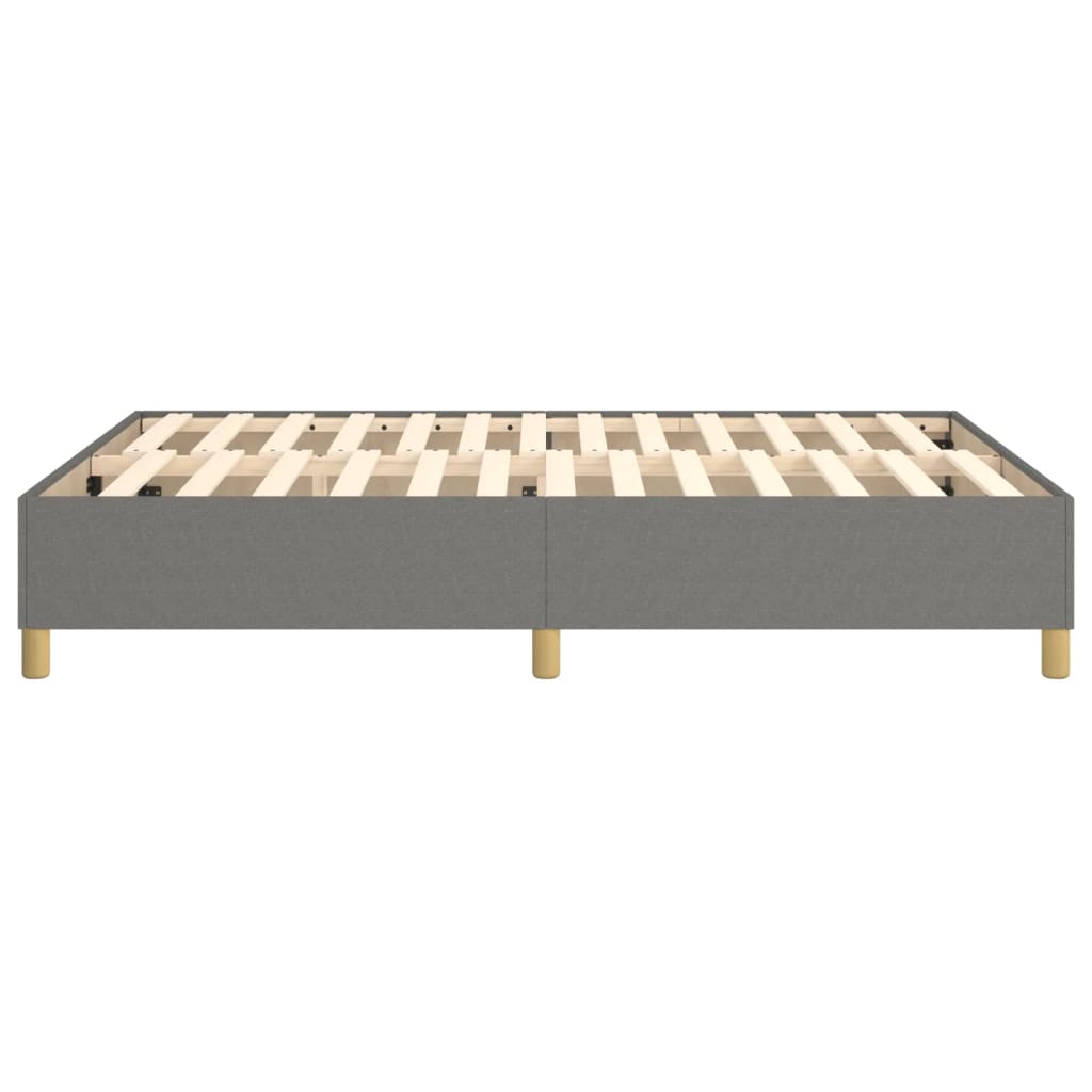 Boxspringbettgestell Dunkelgrau 140x200 cm Stoff