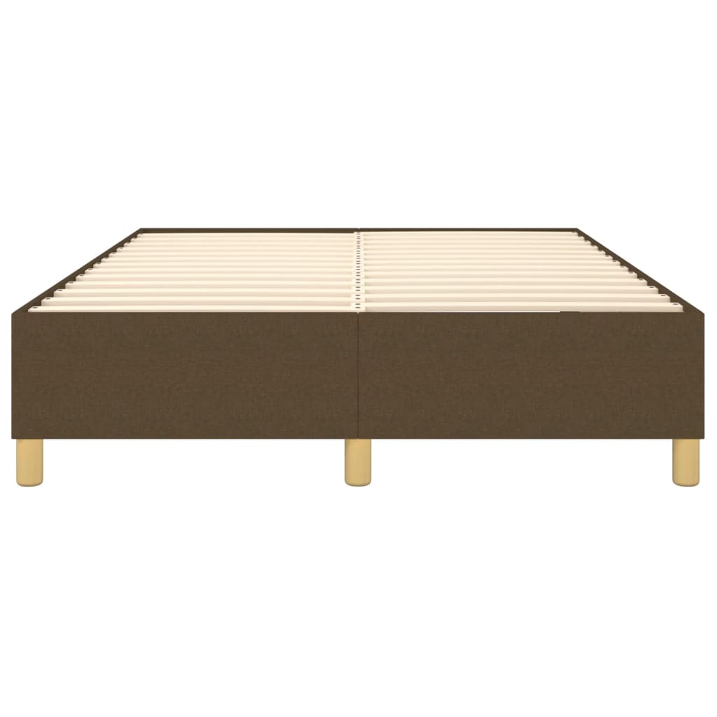 Boxspringbettgestell Dunkelbraun 140x200 cm Stoff