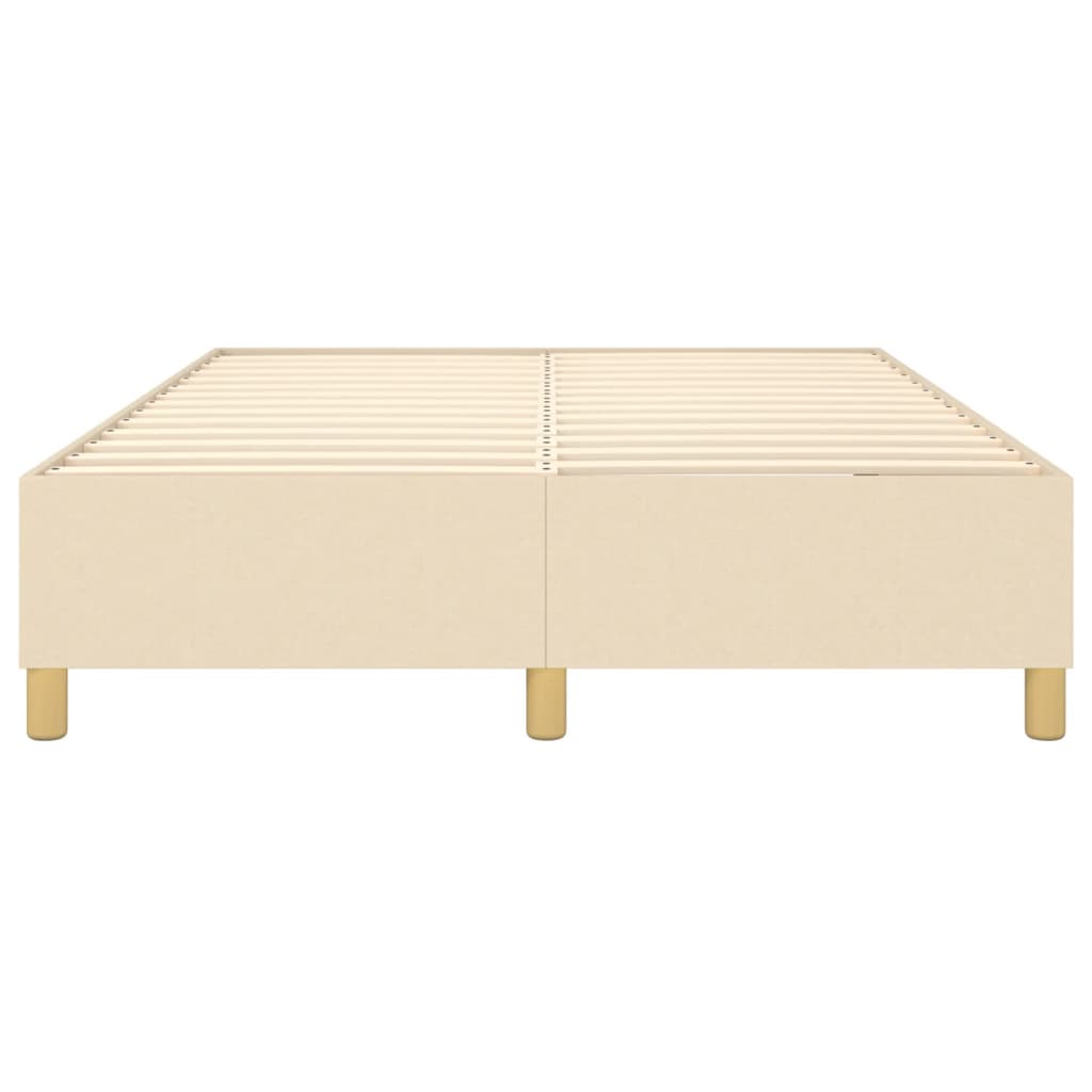 Boxspringbettgestell Creme 140x200 cm Stoff