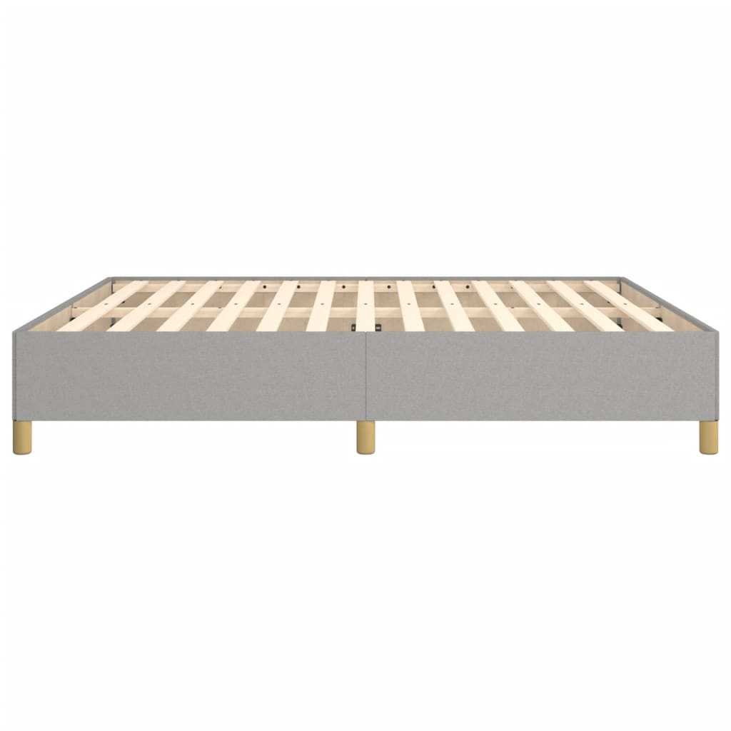 Boxspringbettgestell Hellgrau 160x200 cm Stoff