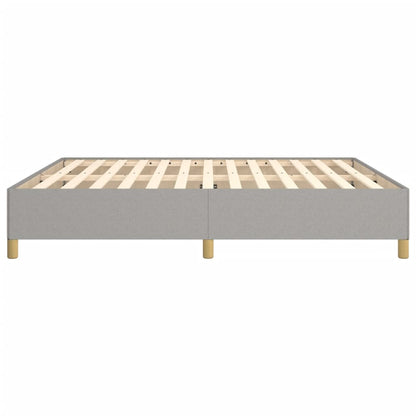 Boxspringbettgestell Hellgrau 160x200 cm Stoff