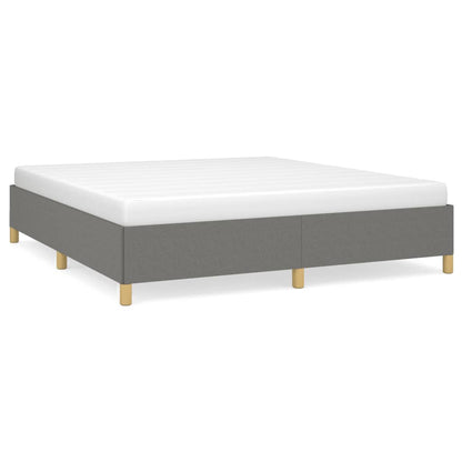Boxspringbettgestell Dunkelgrau 180x200 cm Stoff