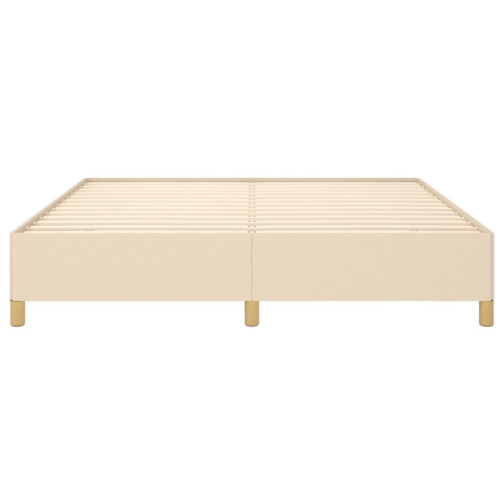 Boxspringbettgestell Creme 180x200 cm Stoff