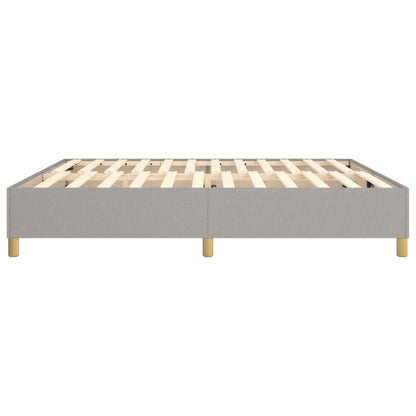 Boxspringbettgestell Hellgrau 200x200 cm Stoff