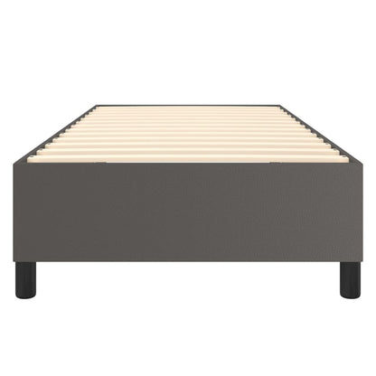 Boxspringbettgestell Grau 90x190 cm Kunstleder