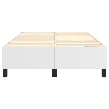 Boxspringbettgestell Weiß 120x200 cm Kunstleder