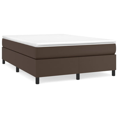 Boxspringbettgestell Braun 140x190 cm Kunstleder