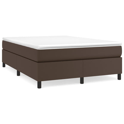 Boxspringbettgestell Braun 140x200 cm Kunstleder