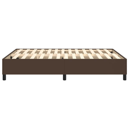 Boxspringbettgestell Braun 140x200 cm Kunstleder