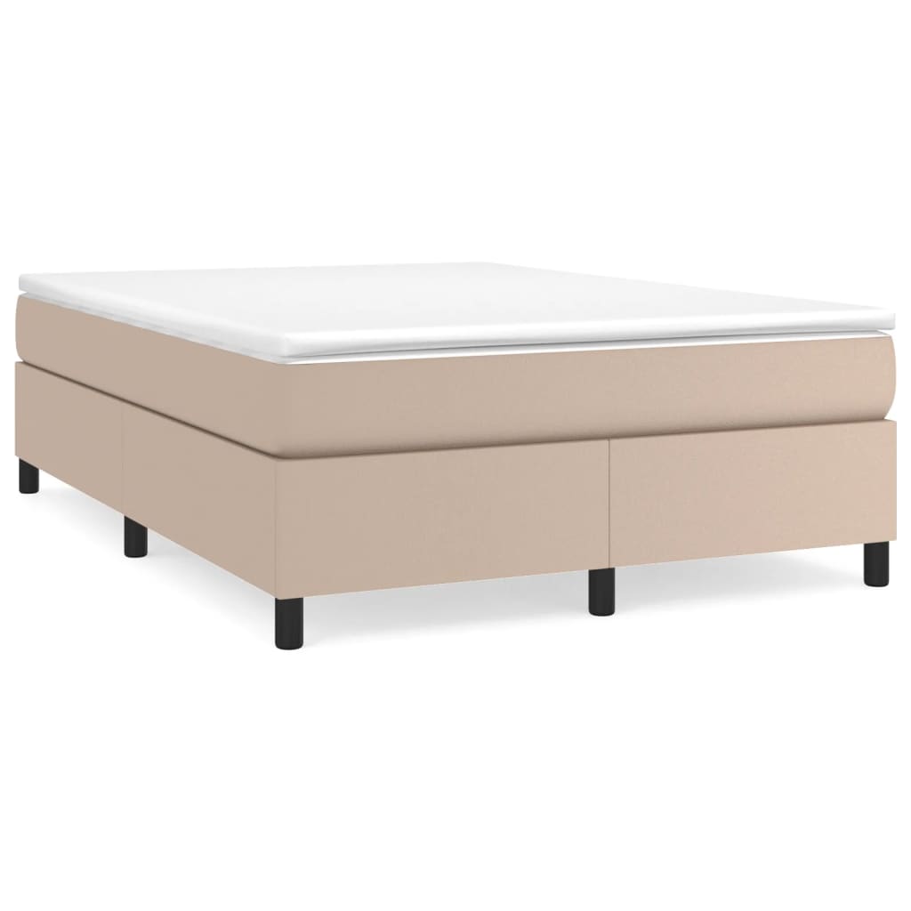 Boxspringbettgestell Cappuccino-Braun 140x200 cm Kunstleder