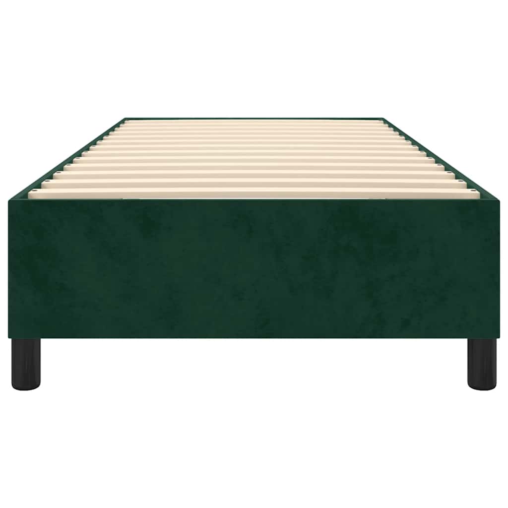 Boxspringbettgestell Dunkelgrün 90x190 cm Samt