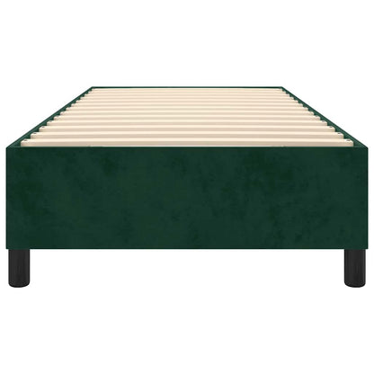 Boxspringbettgestell Dunkelgrün 90x190 cm Samt
