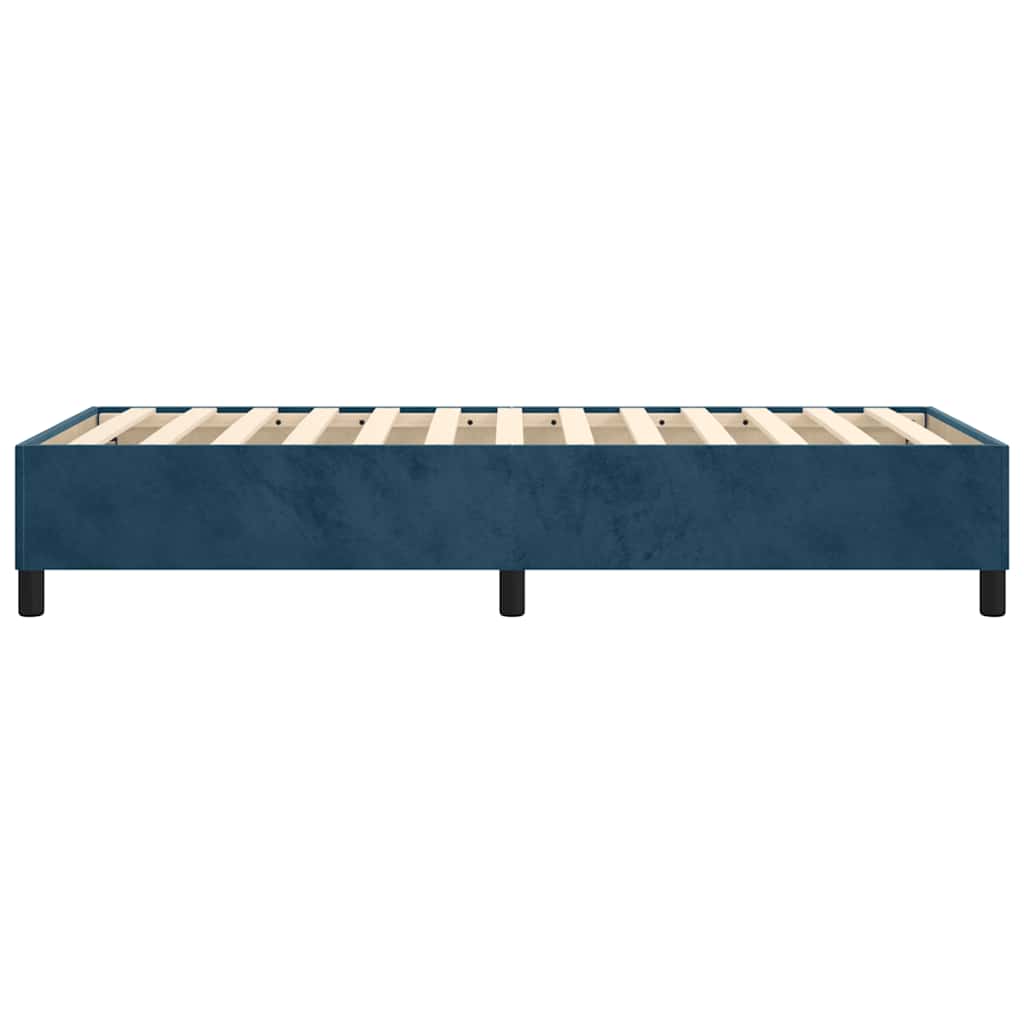 Boxspringbettgestell Dunkelblau 90x200 cm Samt