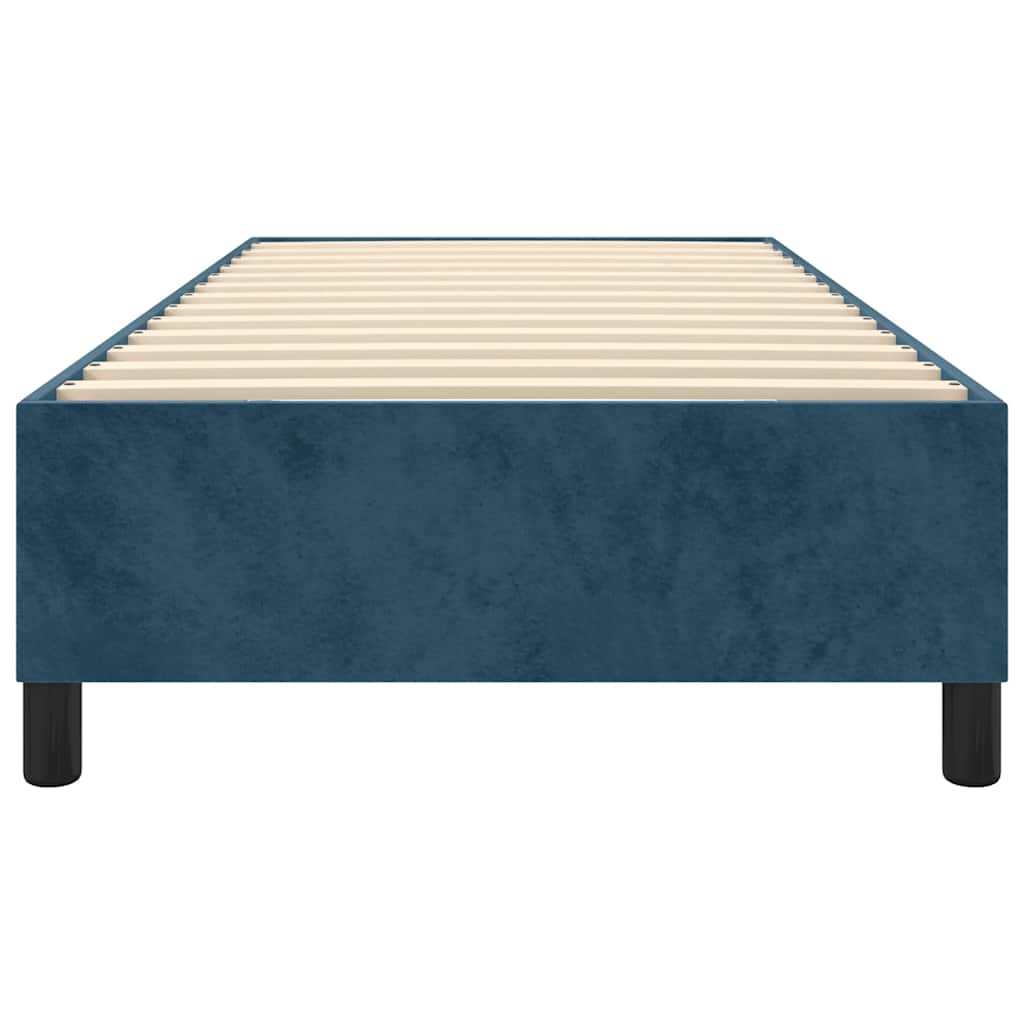 Boxspringbettgestell Dunkelblau 100x200 cm Samt