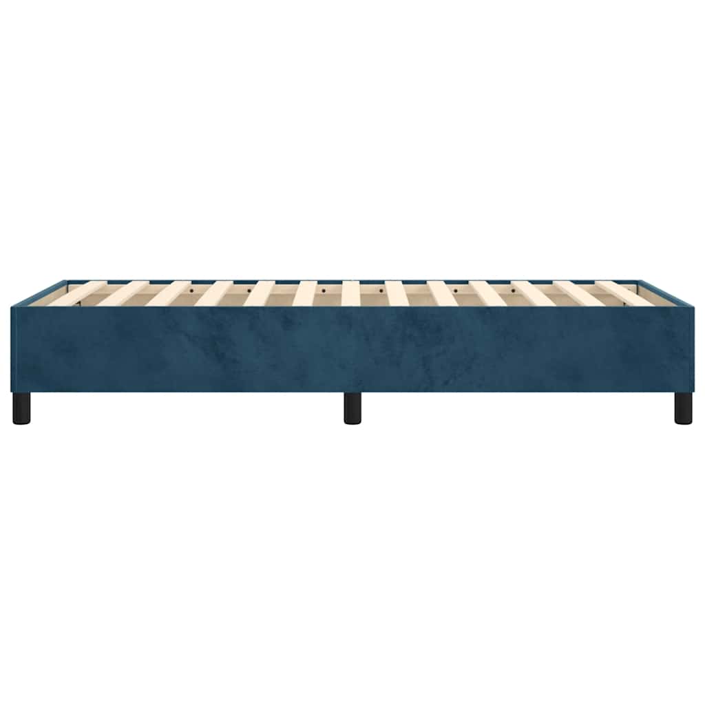 Boxspringbettgestell Dunkelblau 100x200 cm Samt