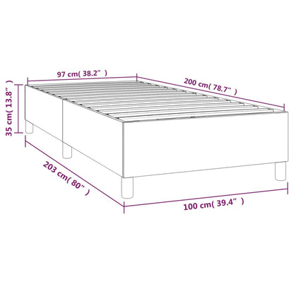 Boxspringbettgestell Rosa 100x200 cm Samt