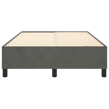 Boxspringbettgestell Dunkelgrau 120x200 cm Samt