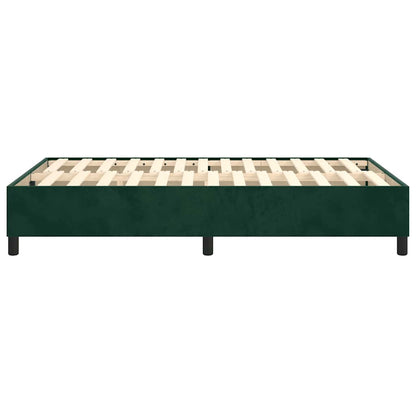 Boxspringbettgestell Dunkelgrün 120x200 cm Samt