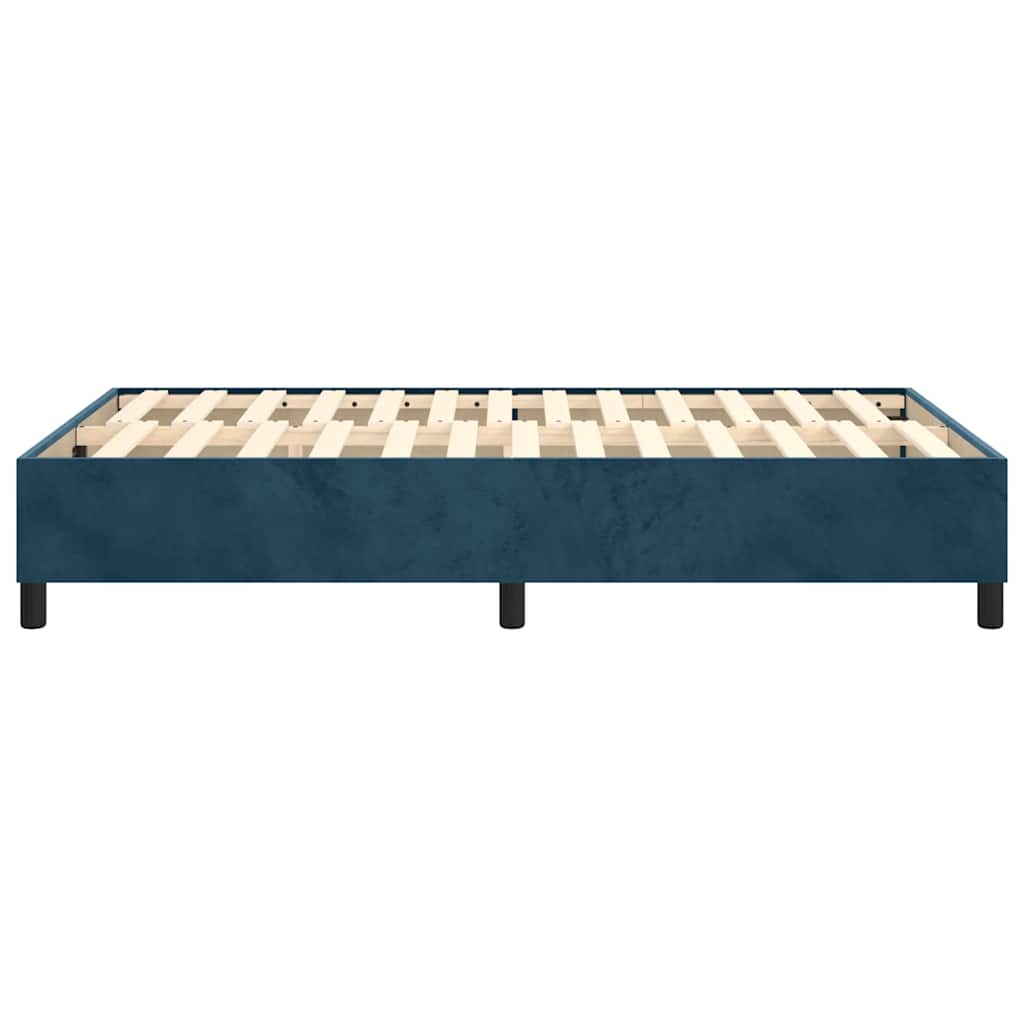 Boxspringbettgestell Dunkelblau 120x200 cm Samt