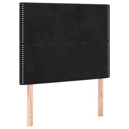 Kopfteil Schwarz 90x5x118/128 cm Samt