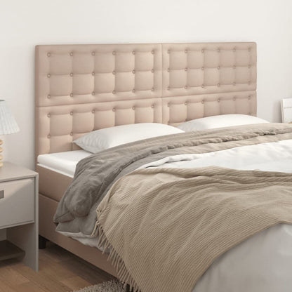 Kopfteil Cappuccino 180x5x118/128 cm Kunstleder