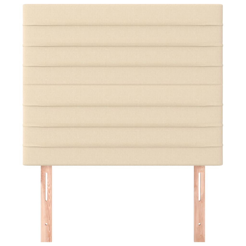 Kopfteil Creme 80x5x118/128 cm Stoff