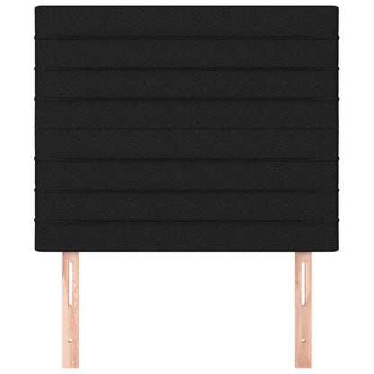 Kopfteil Schwarz 90x5x118/128 cm Stoff