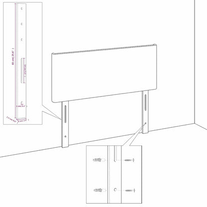 Kopfteil Dunkelgrün 160x5x118/128 cm Samt