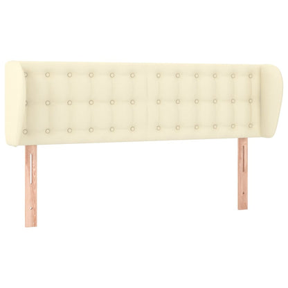 Kopfteil mit Ohren Creme 147x23x78/88 cm Kunstleder