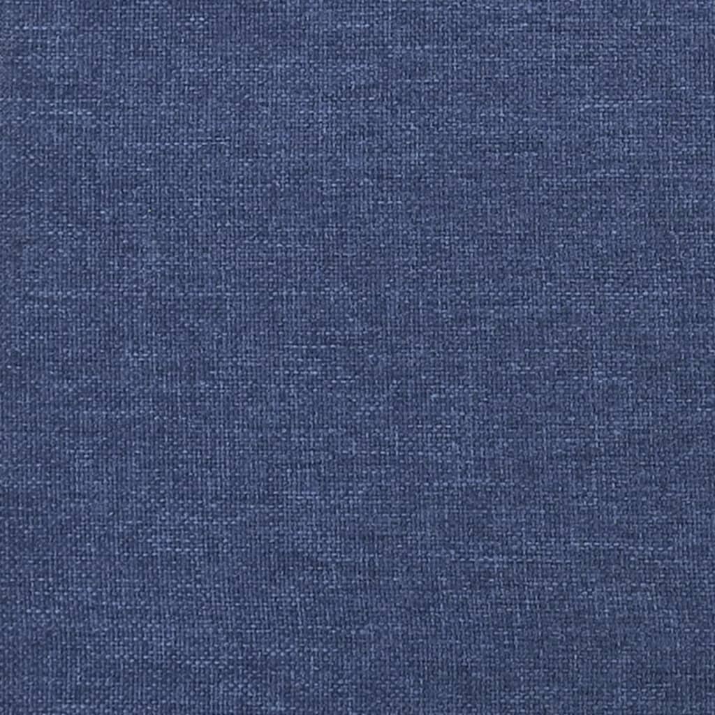 Kopfteil mit Ohren Blau 163x23x118/128 cm Stoff