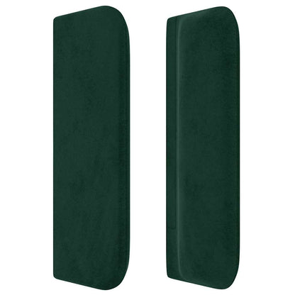 Kopfteil mit Ohren Dunkelgrün 93x16x78/88 cm Samt