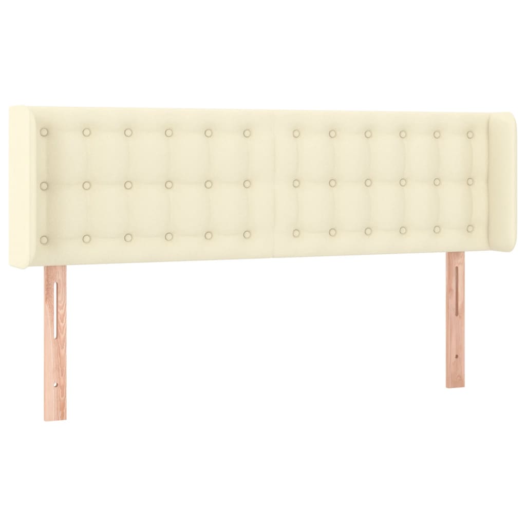 LED Kopfteil Creme 147x16x78/88 cm Kunstleder