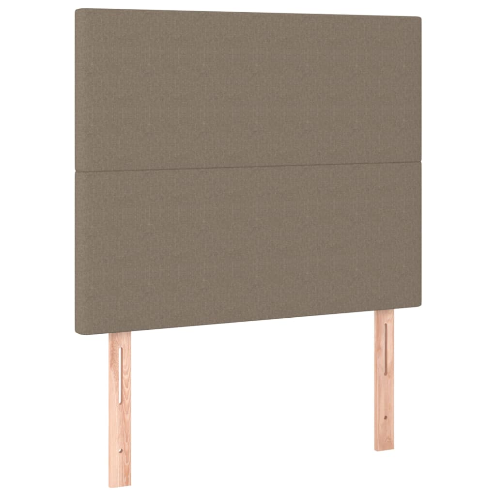 Bettgestell ohne Matratze Taupe 90x190 cm Stoff