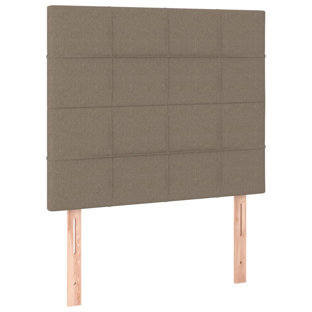 Bettgestell ohne Matratze Taupe 120x200 cm Stoff