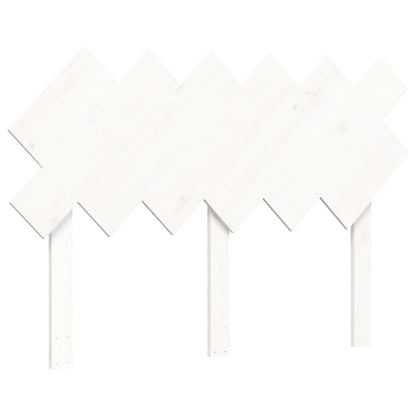 Seniorenbett mit Kopfteil Weiß Massivholz