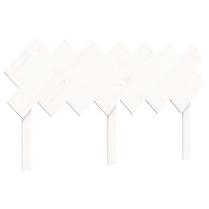 Seniorenbett mit Kopfteil 140x190 cm Weiß Massivholz