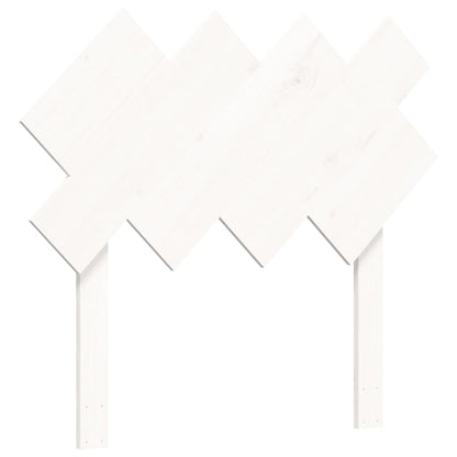 Seniorenbett mit Kopfteil 90x200 cm Weiß Massivholz