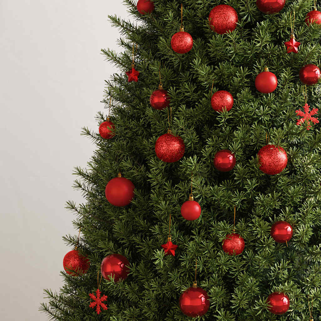 111-tlg. Weihnachtskugel-Set Rot Polystyrol