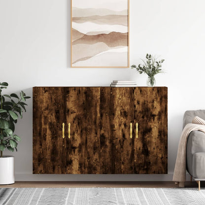 Wandschränke 2 Stk. Räuchereiche 69,5x34x90 cm