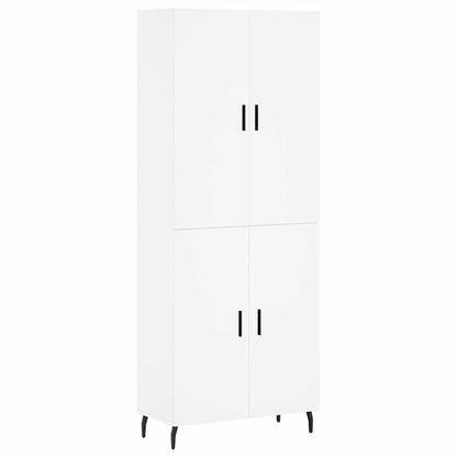 Highboard Weiß 69,5x34x180 cm Holzwerkstoff